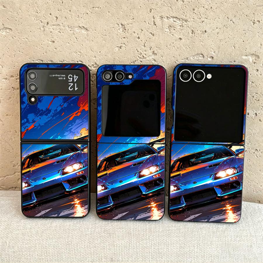 Phone Cases Z Flip 7 - Racing Sports Car Case for Samsung