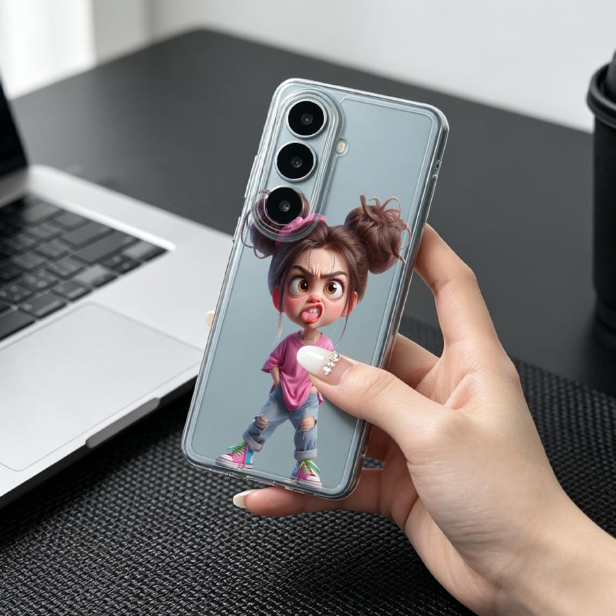 Phone Cases For Girls - Angry Girl Case for Samsung Galaxy