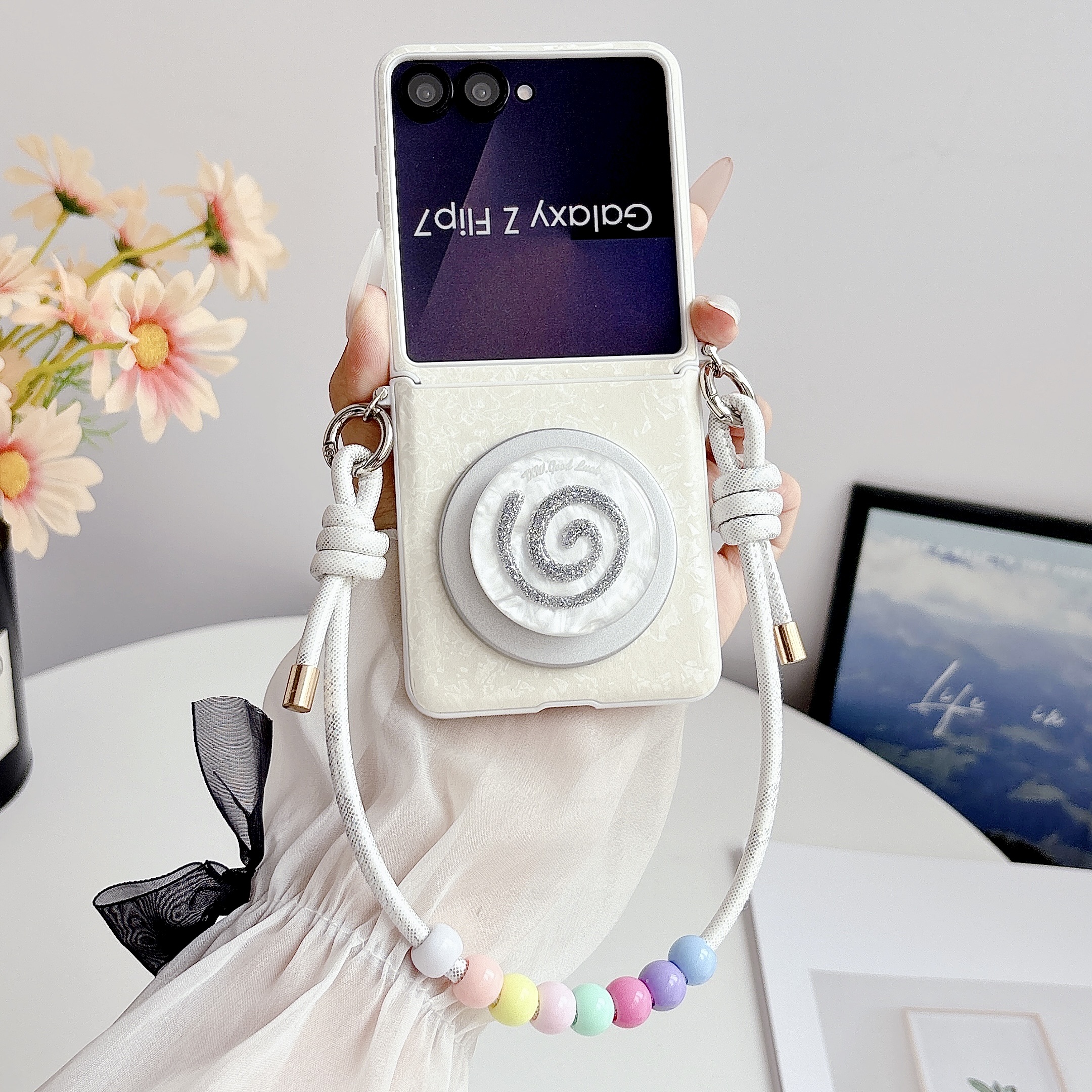 Flip Leather Case - Dopamine Color Palette for Magnetic Stand