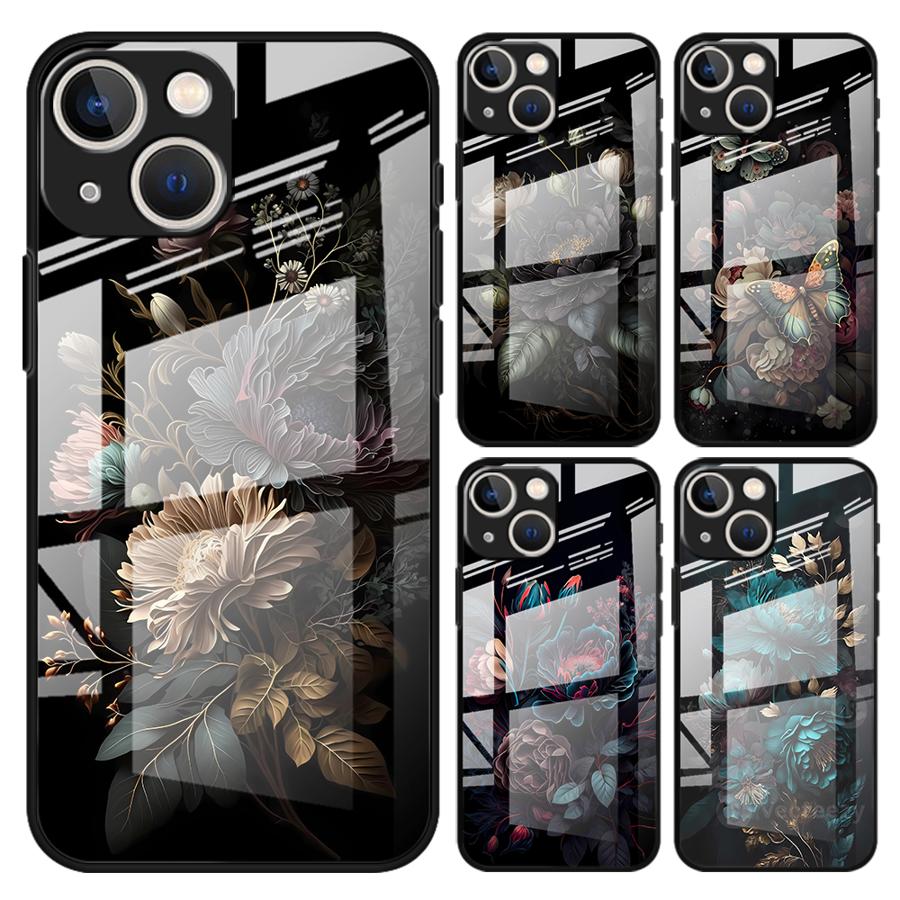 Phone Cases For Iphone 16 - Phone Cover Glass Case for iPhone