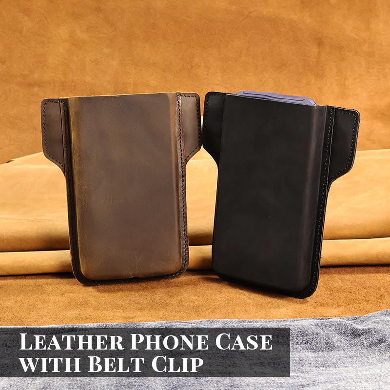 Phone Cases Men - 1PCTop Layer Cowhide Men's Mobile Phone