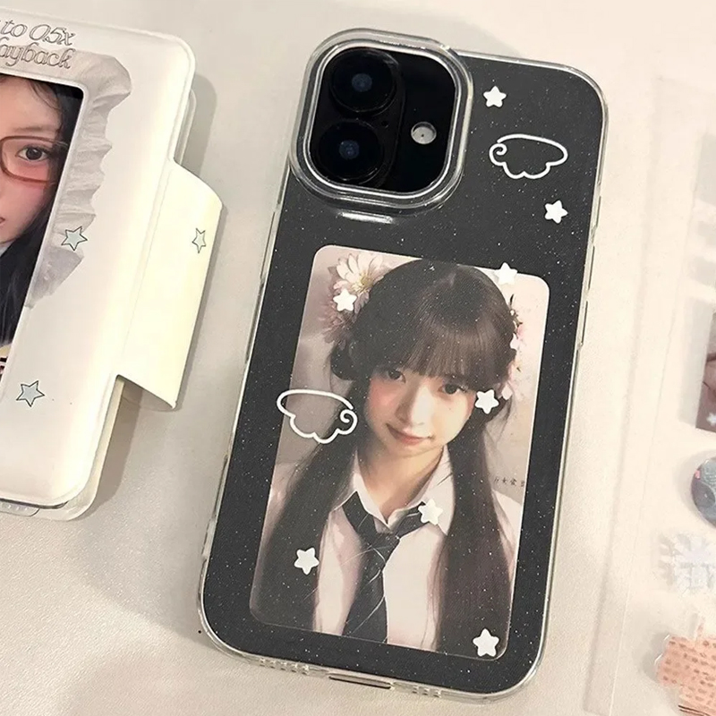 Phone Cases Cute - Korean INS Cute White Star Wings