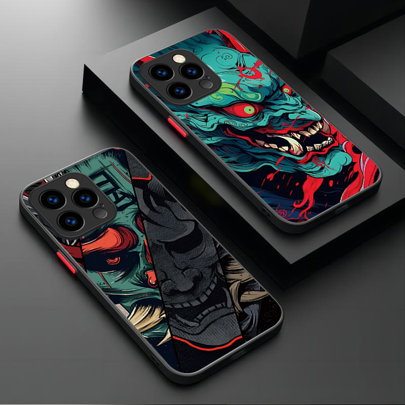 Phone Cases Cute - Samurai Hannya Mask Ghost Printing Phone