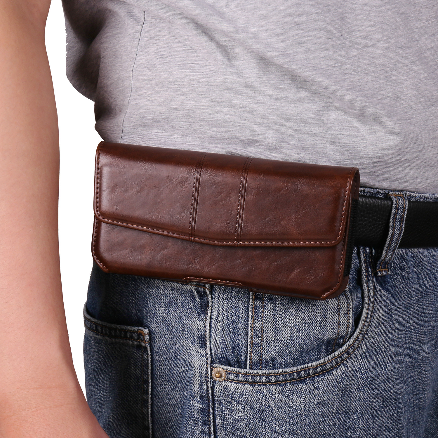 Phone Cases Men - Mobile Phone Bag PU Leather With