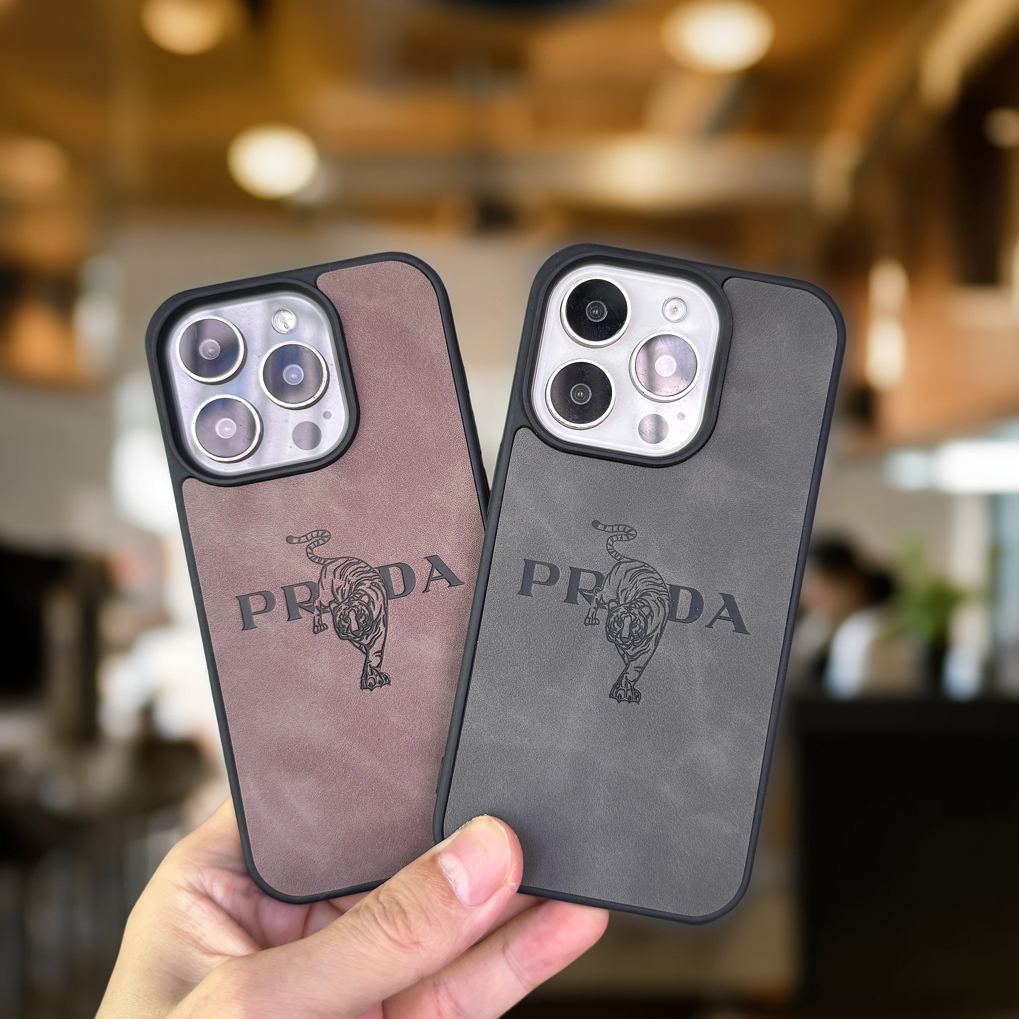 Phone Cases Dior - Frosted leather phone case for iphone