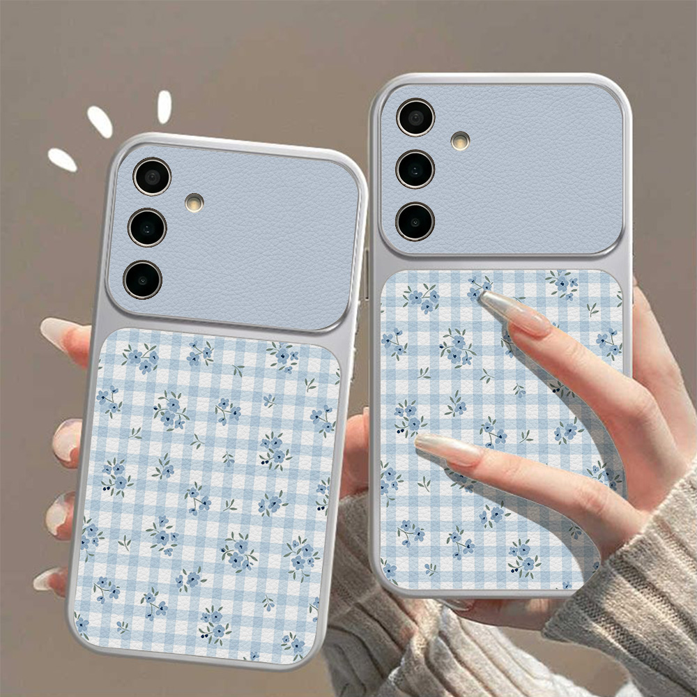 Phone Cases Blue - Blue Folwer Phone Case For Samsung