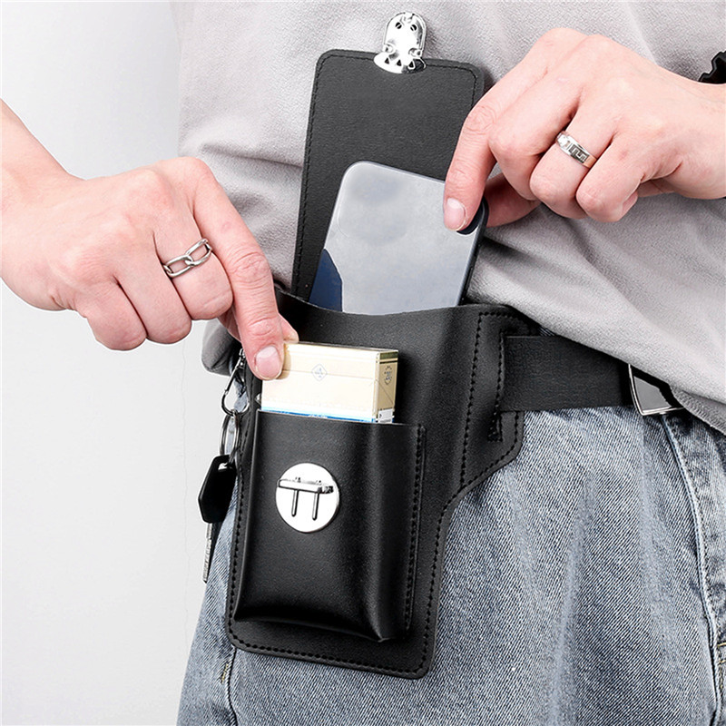 Phone Cases Men - Multifunctional Pu Leather Pack Phone Belt