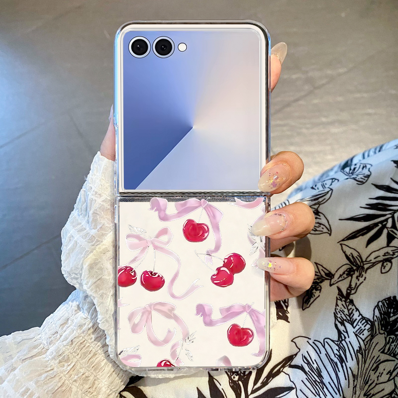 Cherry Bow Pattern Phone Case  - Phone Cases Z Flip 7 reseña y precio