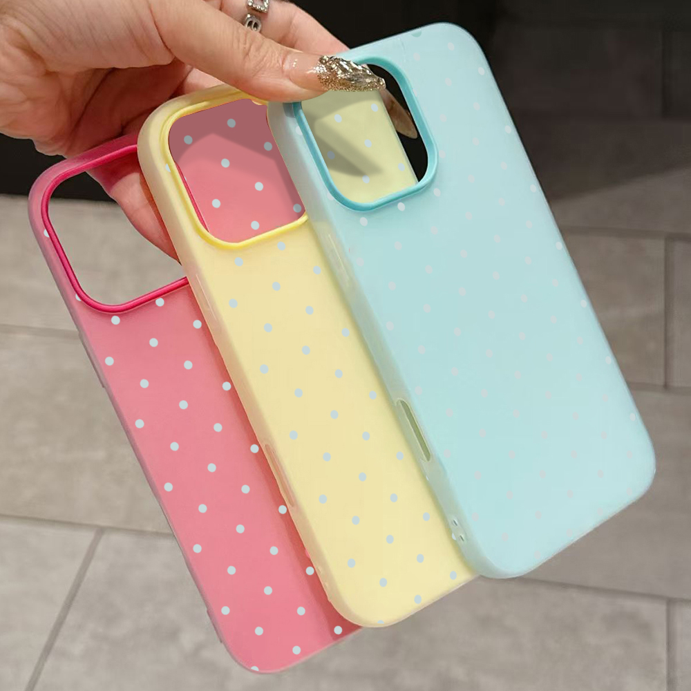 Adorable Light Blue Polka Dot  - Phone Cases Blue reseña y precio