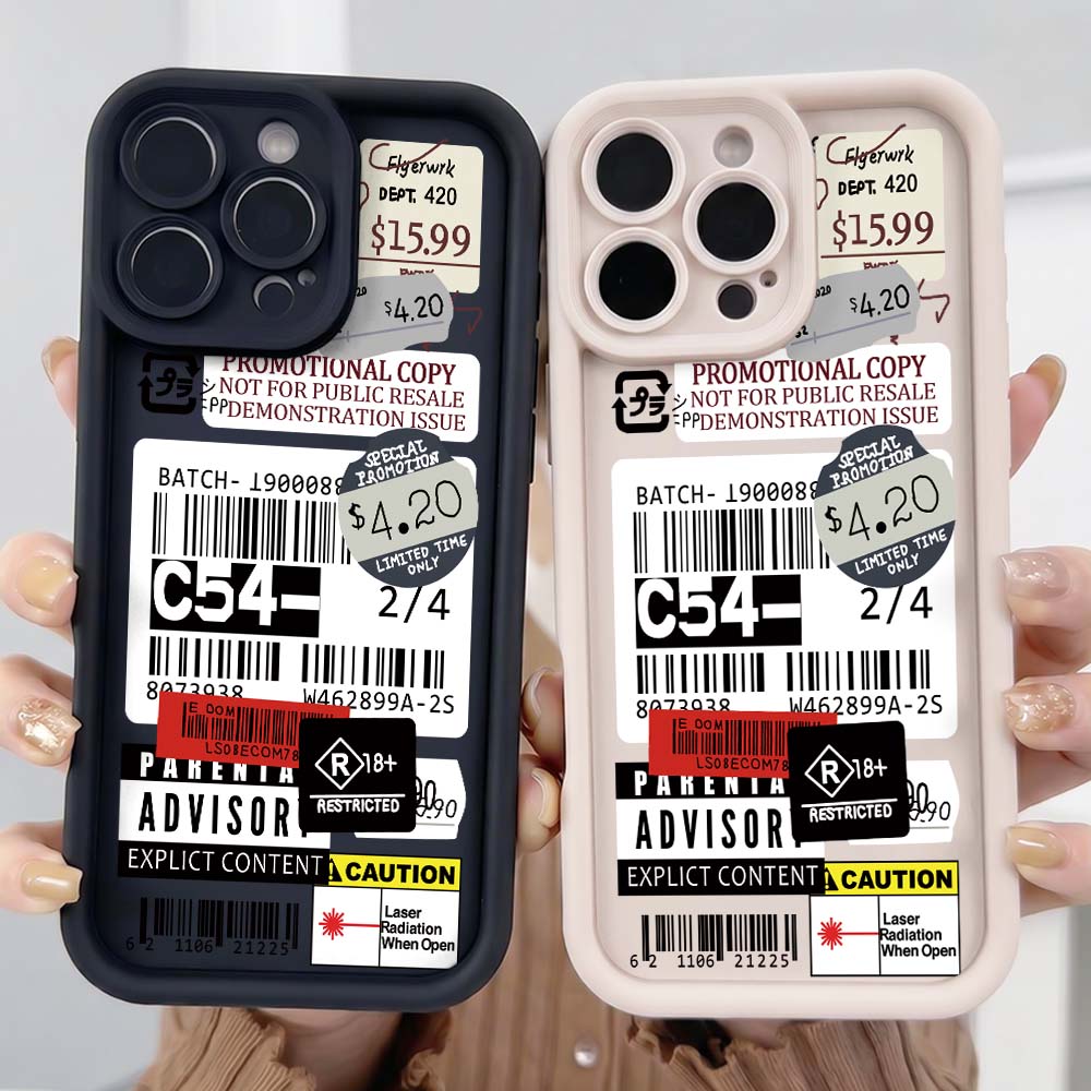 Cartoon Paper Price Tag Phone  - Phone Cases Price reseña y precio