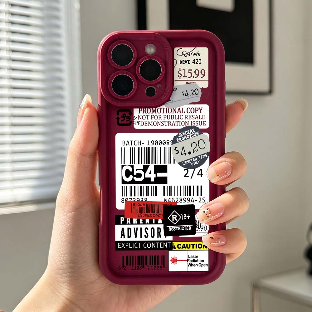 Cartoon Paper Price Tag Phone  - Phone Cases Price reseña y precio