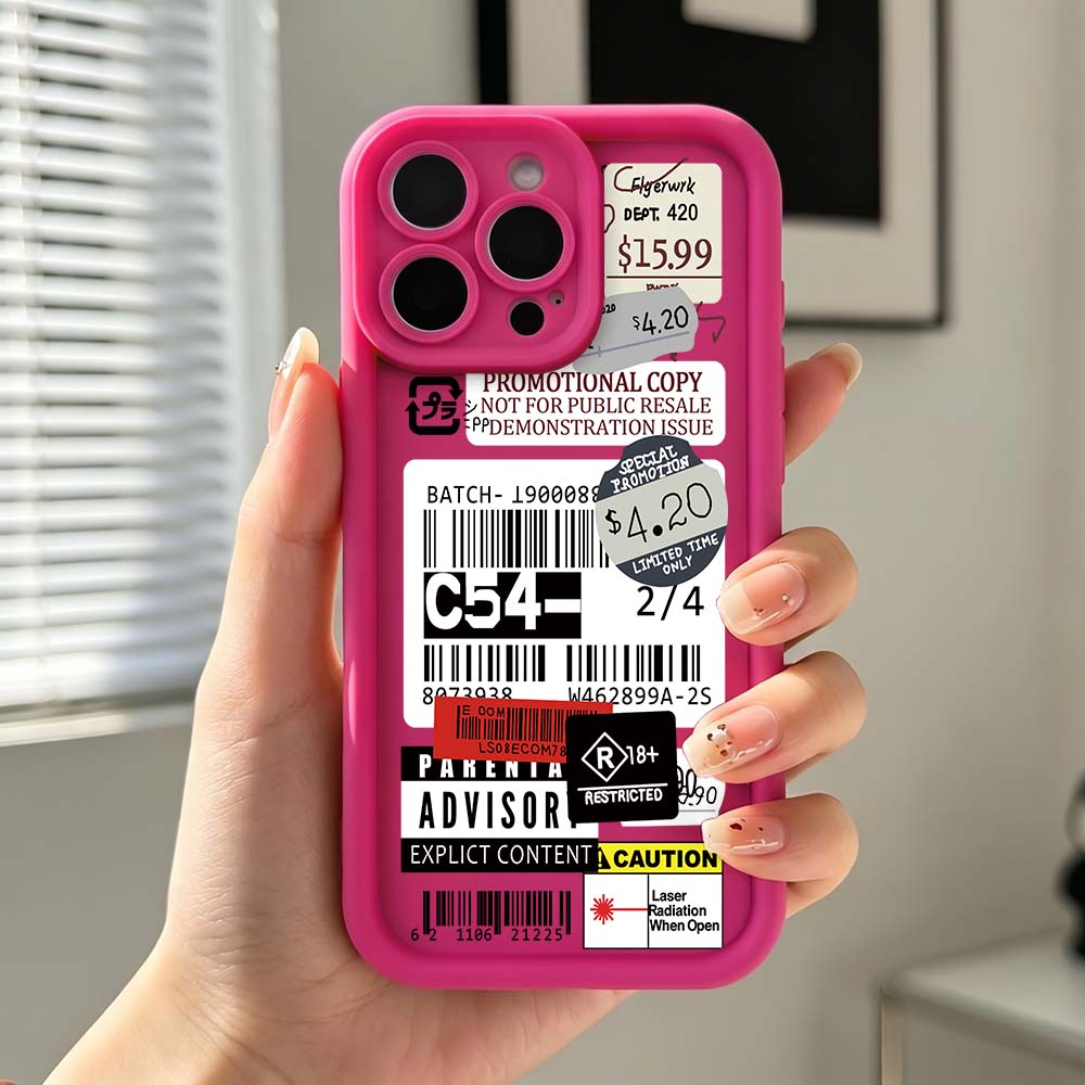 Cartoon Paper Price Tag Phone  - Phone Cases Price reseña y precio