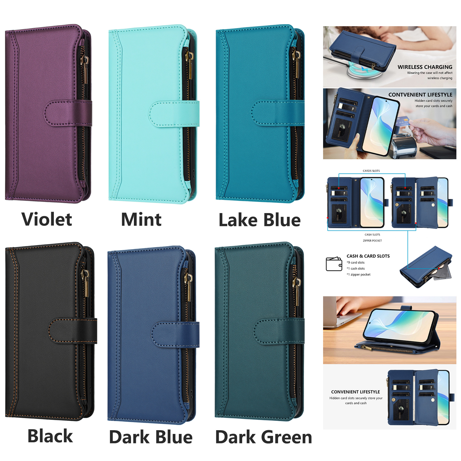PU Leather Crossbody Flip Wall - Flip Leather Case reseña y precio
