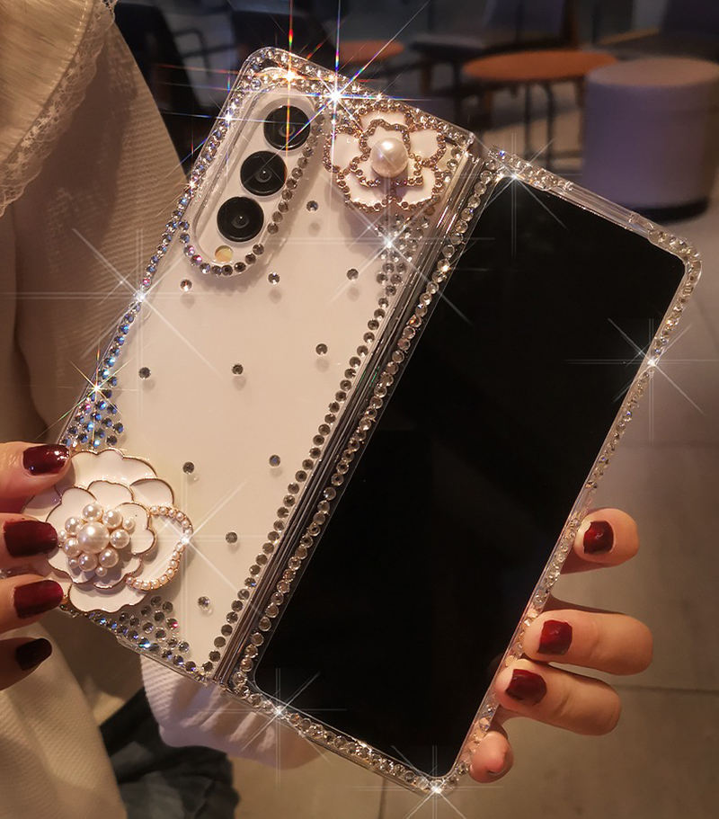 Luxury Diamond Pearl Camellia  - Phone Cases Ysl reseña y precio