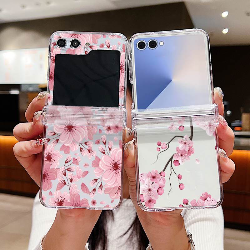 Pink Flower Printed Phone Case - Phone Cases Z Flip 7 reseña y precio