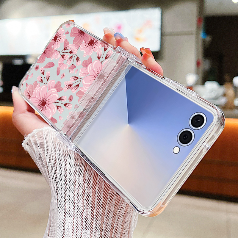 Pink Flower Printed Phone Case - Phone Cases Z Flip 7 reseña y precio