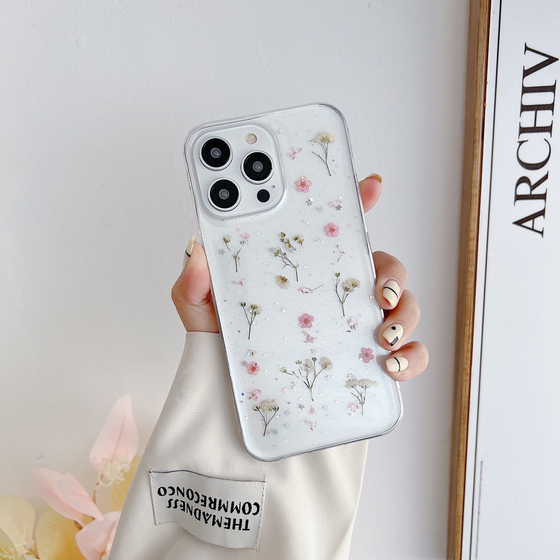 Luxury Dried Real Flower Bling - Phone Cases Ysl reseña y precio