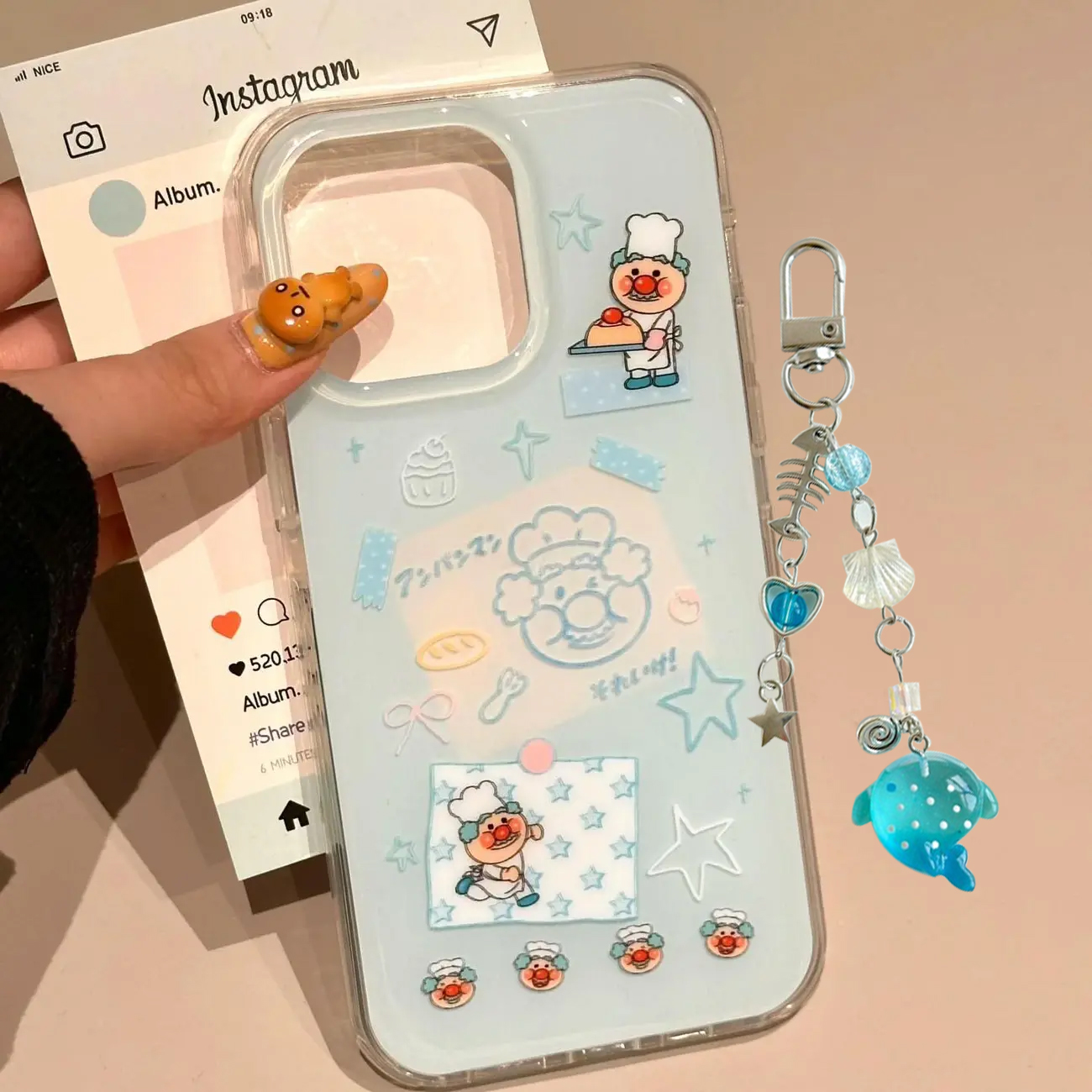 Korean Ins Blue Chef Old Man C - Phone Cases Men reseña y precio