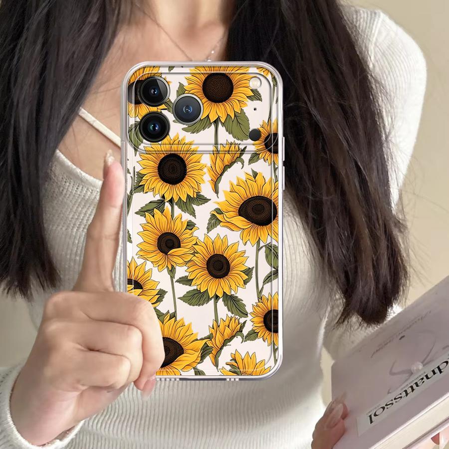 Cute Sunflower Pattern Case fo - Phone Cases Cute reseña y precio