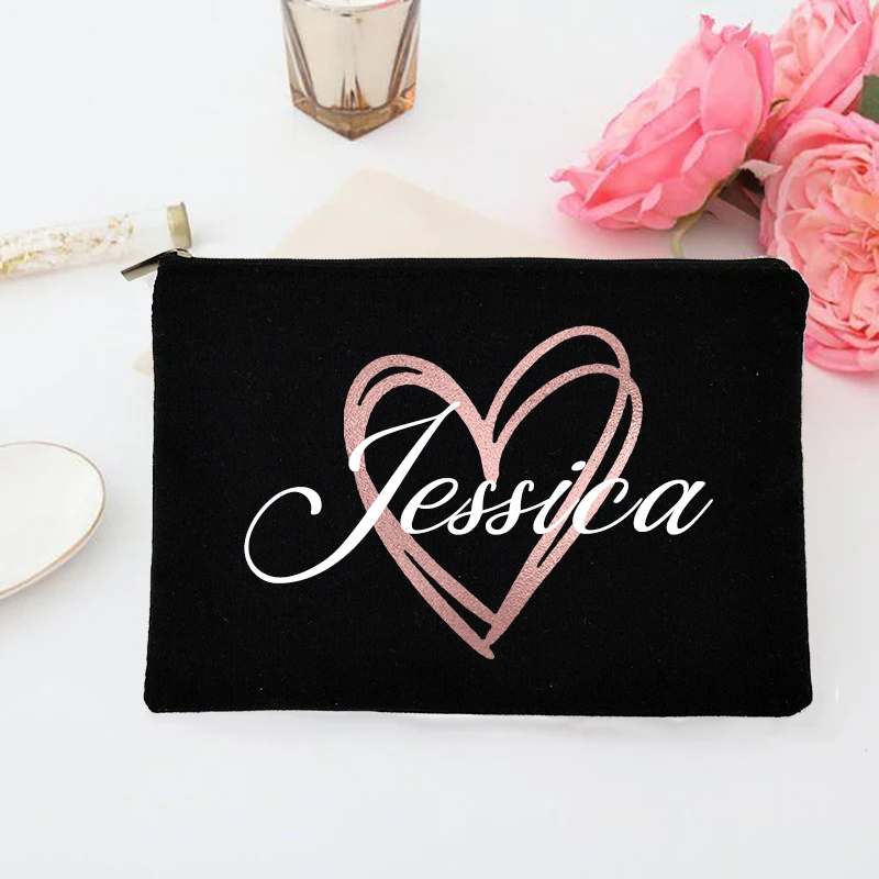 Personalized Makeup Bag Brides - Monogram Custom Case reseña y precio