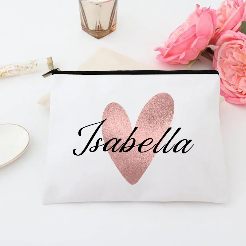 Personalized Makeup Bag Brides - Monogram Custom Case reseña y precio