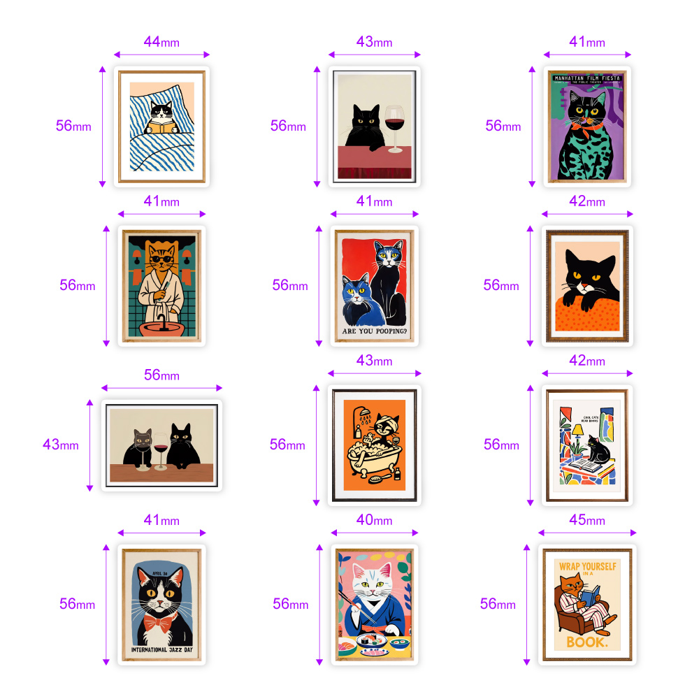 Cute Cat Poster Stickers Water - Phone Cases Junk reseña y precio