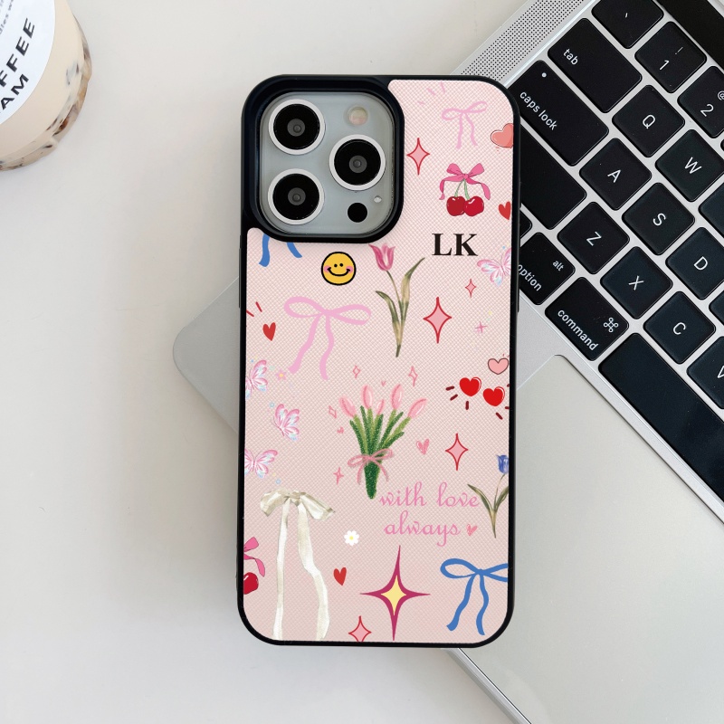 Custom Name Initials Blossom F - Phone Cases Diy reseña y precio