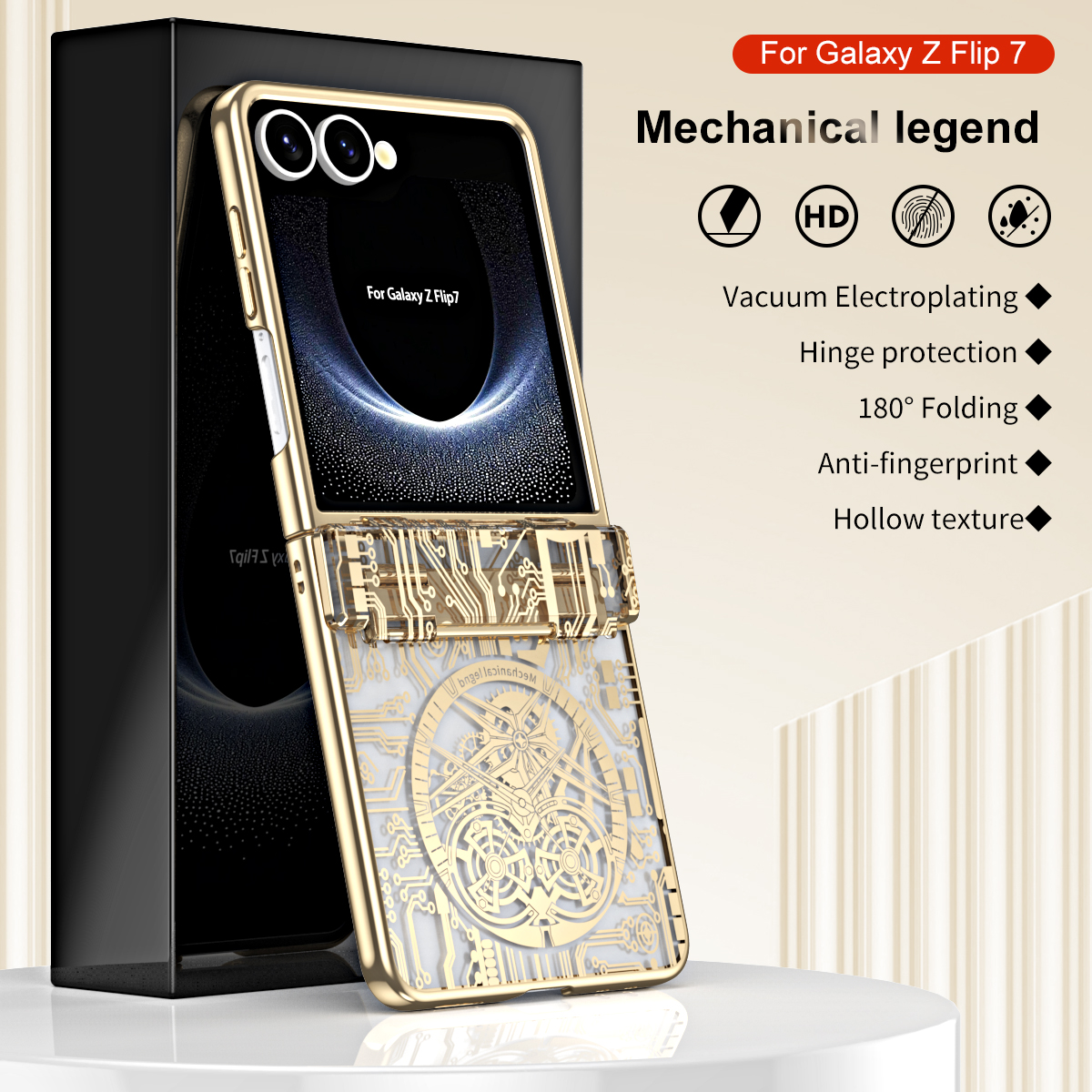 Machine Legend Plating Case Fo - Phone Cases Z Flip 7 reseña y precio