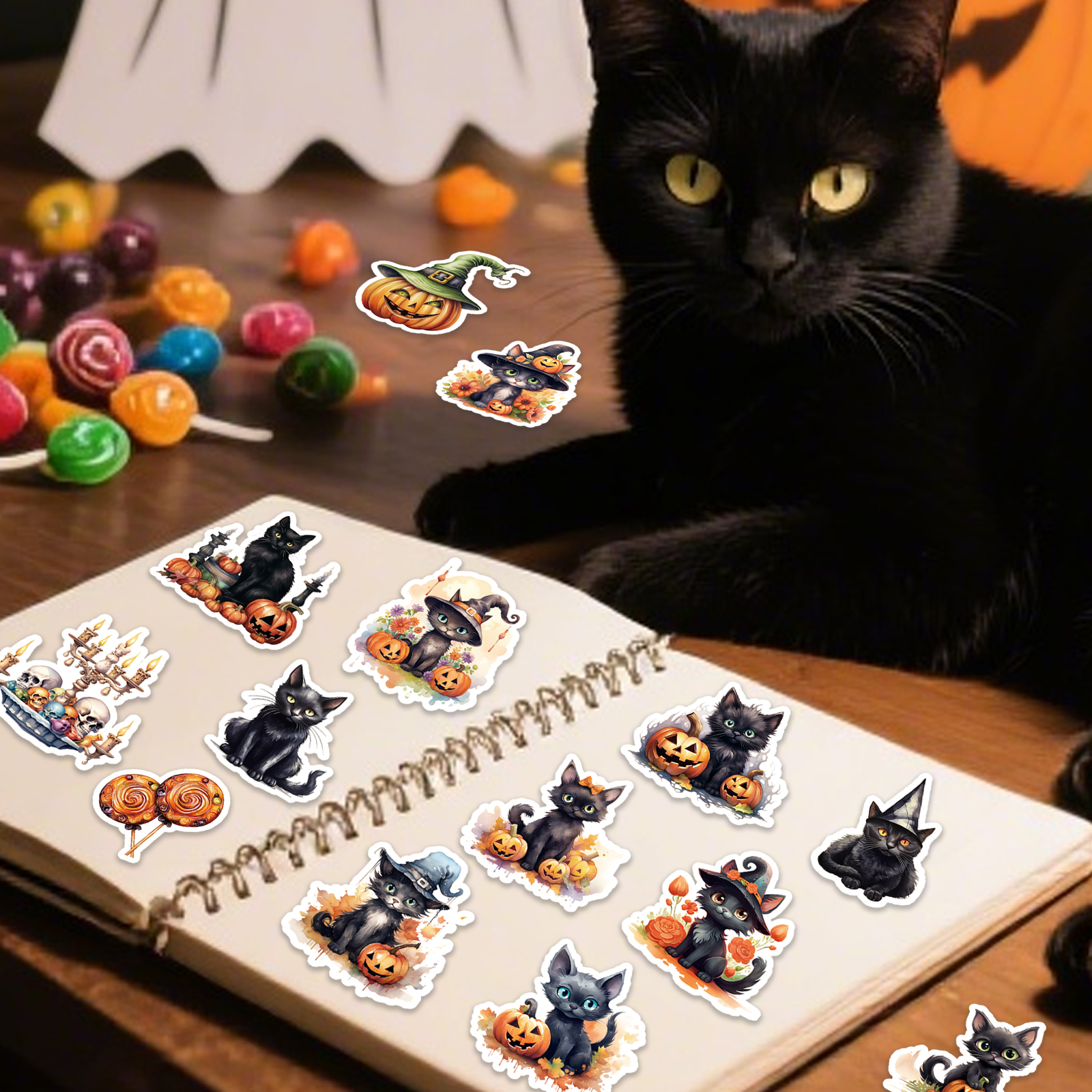 50PCS Cute Cartoon Halloween C - Phone Cases Junk reseña y precio