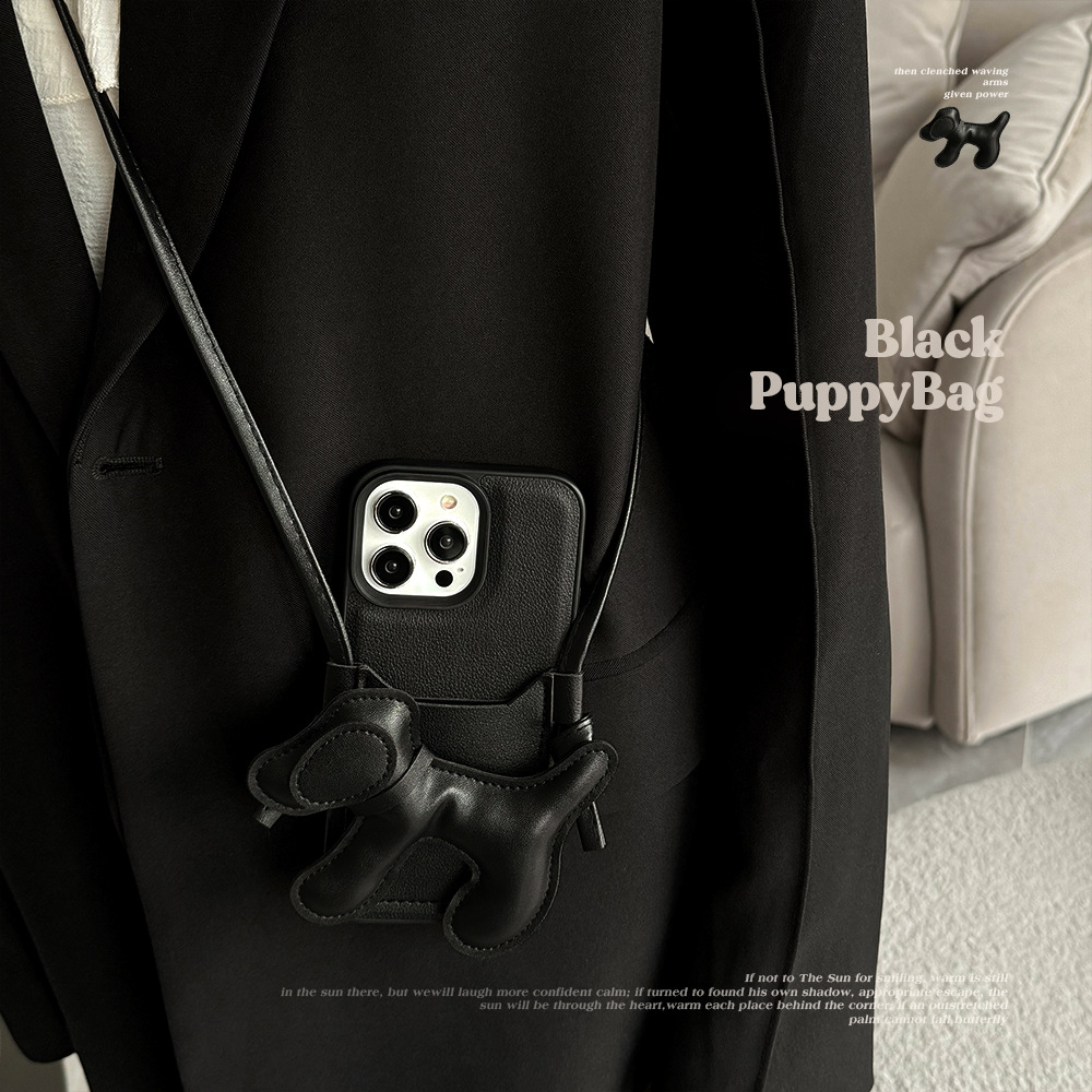 Korean Black Crossbody Lanyard - Phone Cases Diy reseña y precio