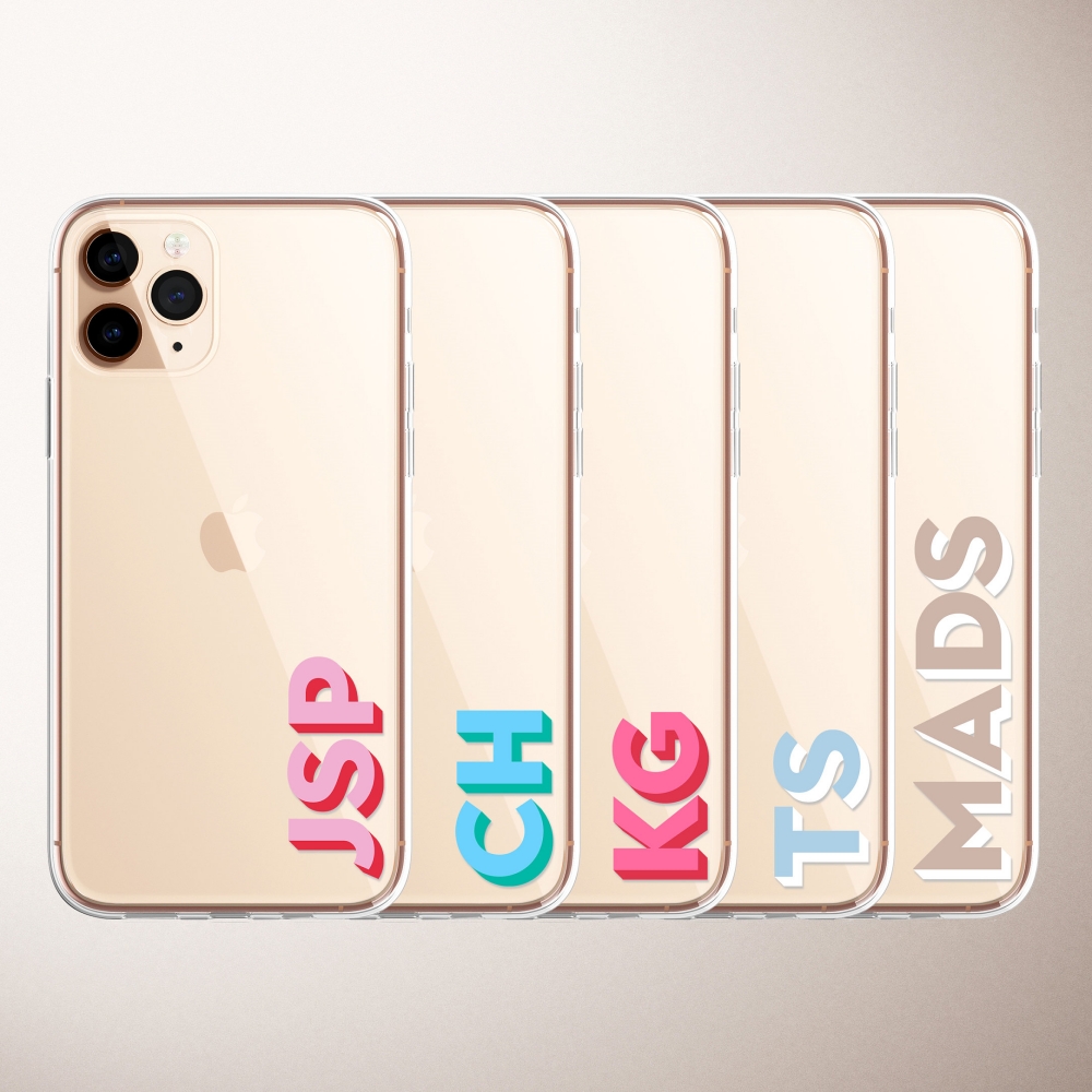 Soft Clear Initial Letters Pho - Monogram Custom Case reseña y precio