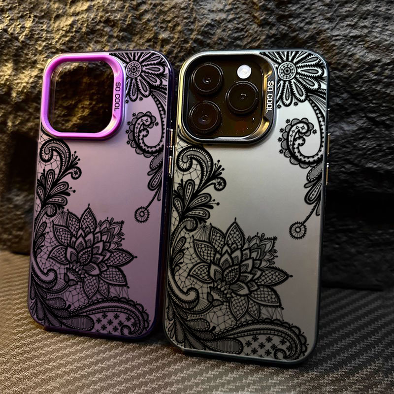 Black lace print New Hot Elect - Phone Cases For Girls reseña y precio