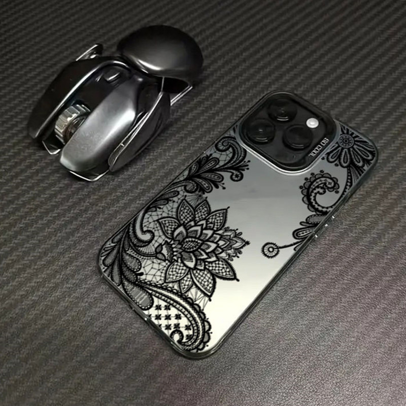 Black lace print New Hot Elect - Phone Cases For Girls reseña y precio