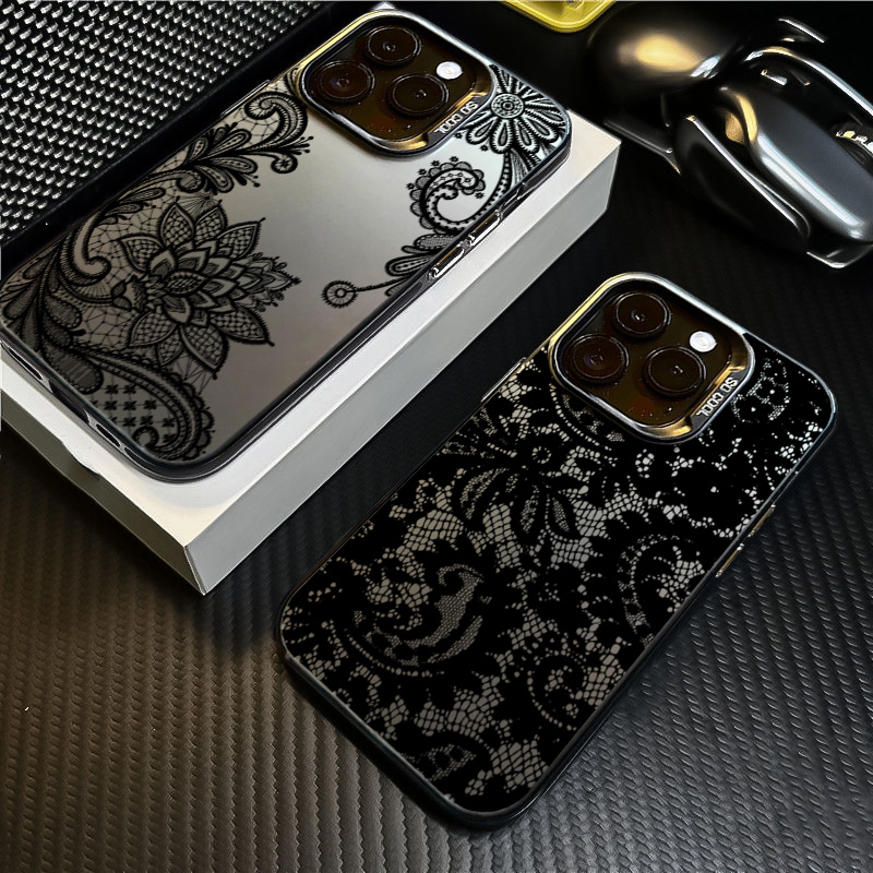 Black lace print New Hot Elect - Phone Cases For Girls reseña y precio