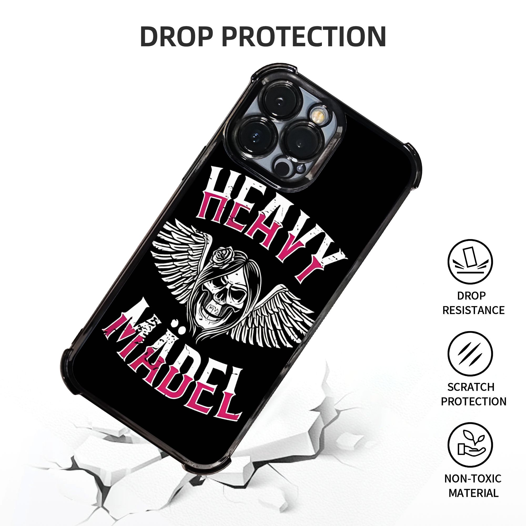 Skull Biker Girl Female Woman  - Phone Cases For Girls reseña y precio