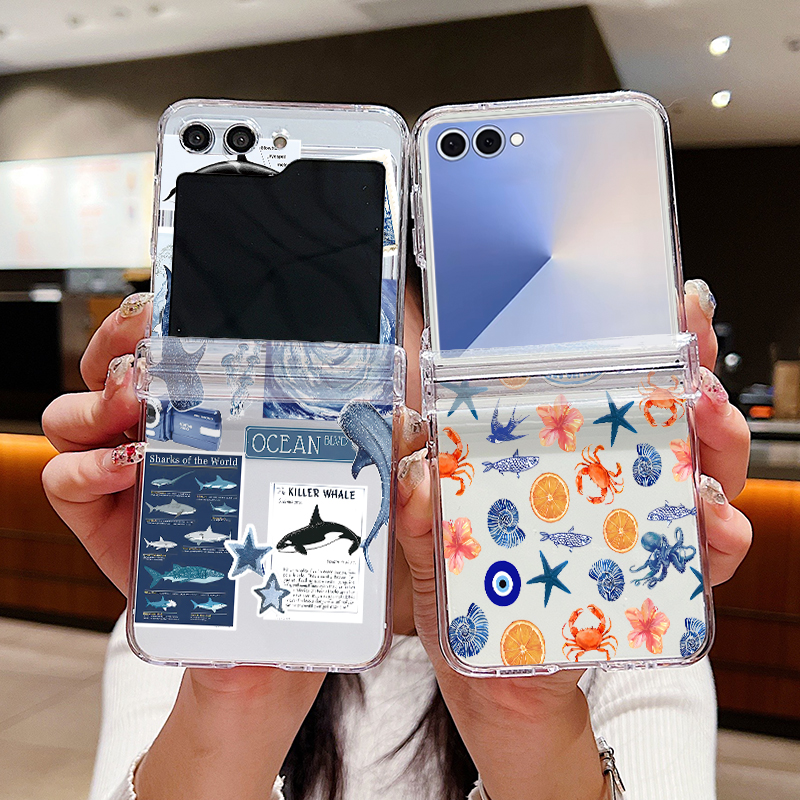Shark Star Patterned Phone Cas - Phone Cases Z Flip 7 reseña y precio