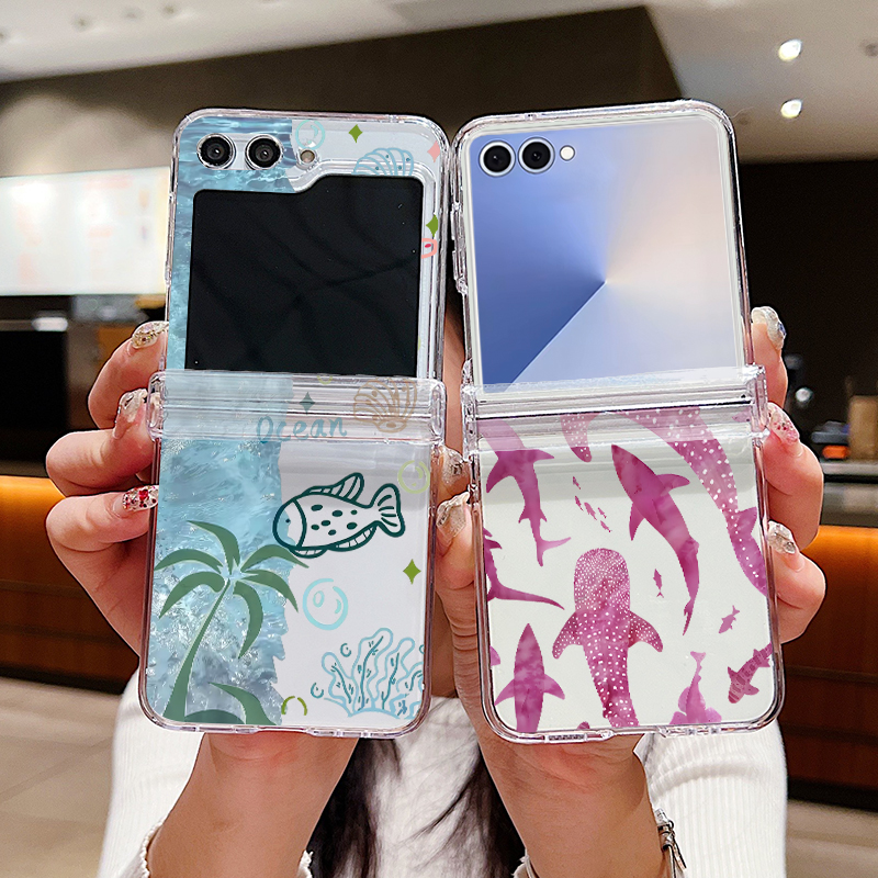 Shark Star Patterned Phone Cas - Phone Cases Z Flip 7 reseña y precio