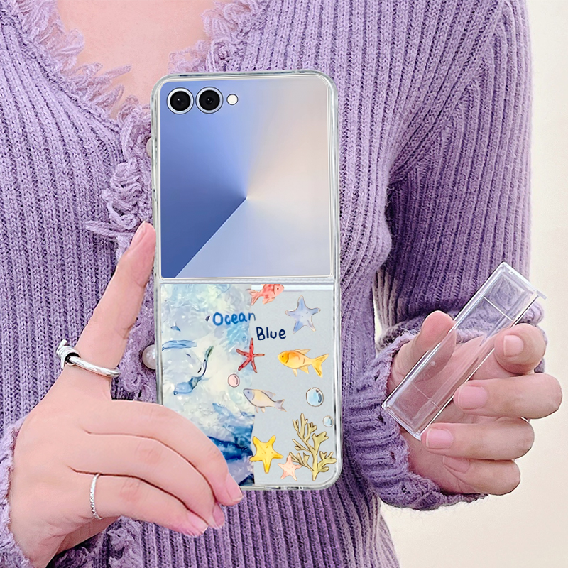 Shark Star Patterned Phone Cas - Phone Cases Z Flip 7 reseña y precio