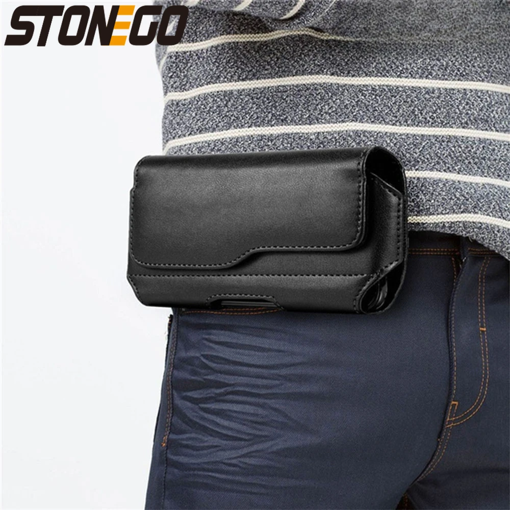 Fashion Leather Waist Bag Belt - Phone Cases Men reseña y precio