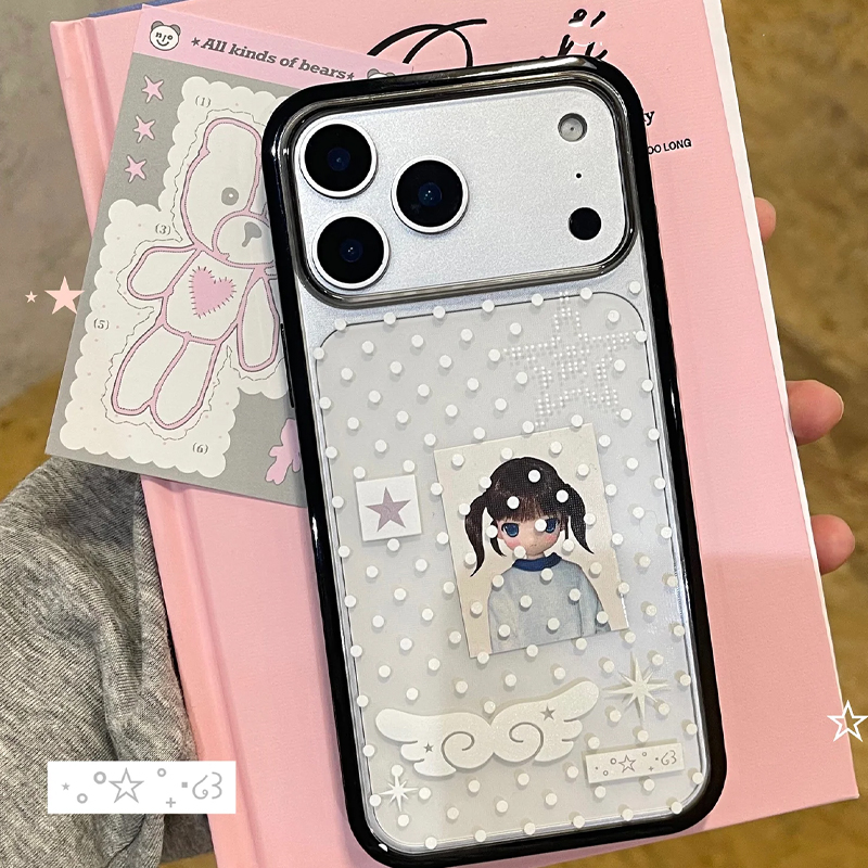 Ins Korean Girl Polka Dots Win - Phone Cases For Girls reseña y precio