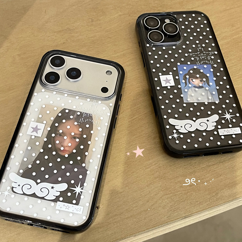 Ins Korean Girl Polka Dots Win - Phone Cases For Girls reseña y precio