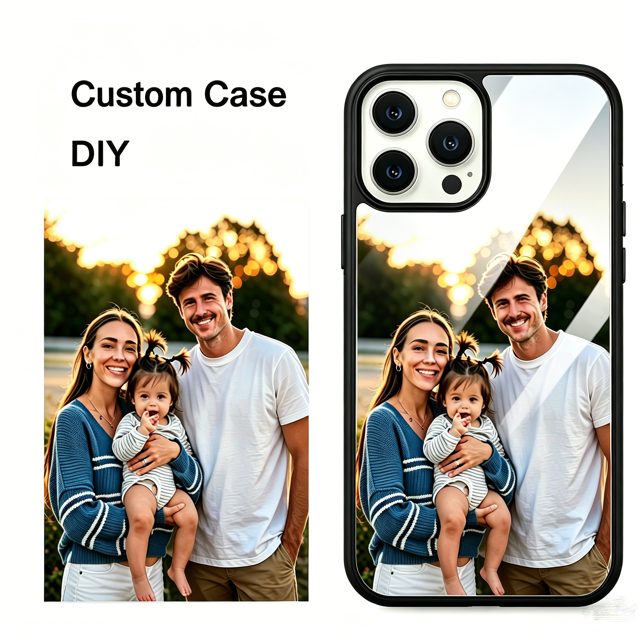 Custom Photo Mirror Glass Case - Phone Cases Diy reseña y precio