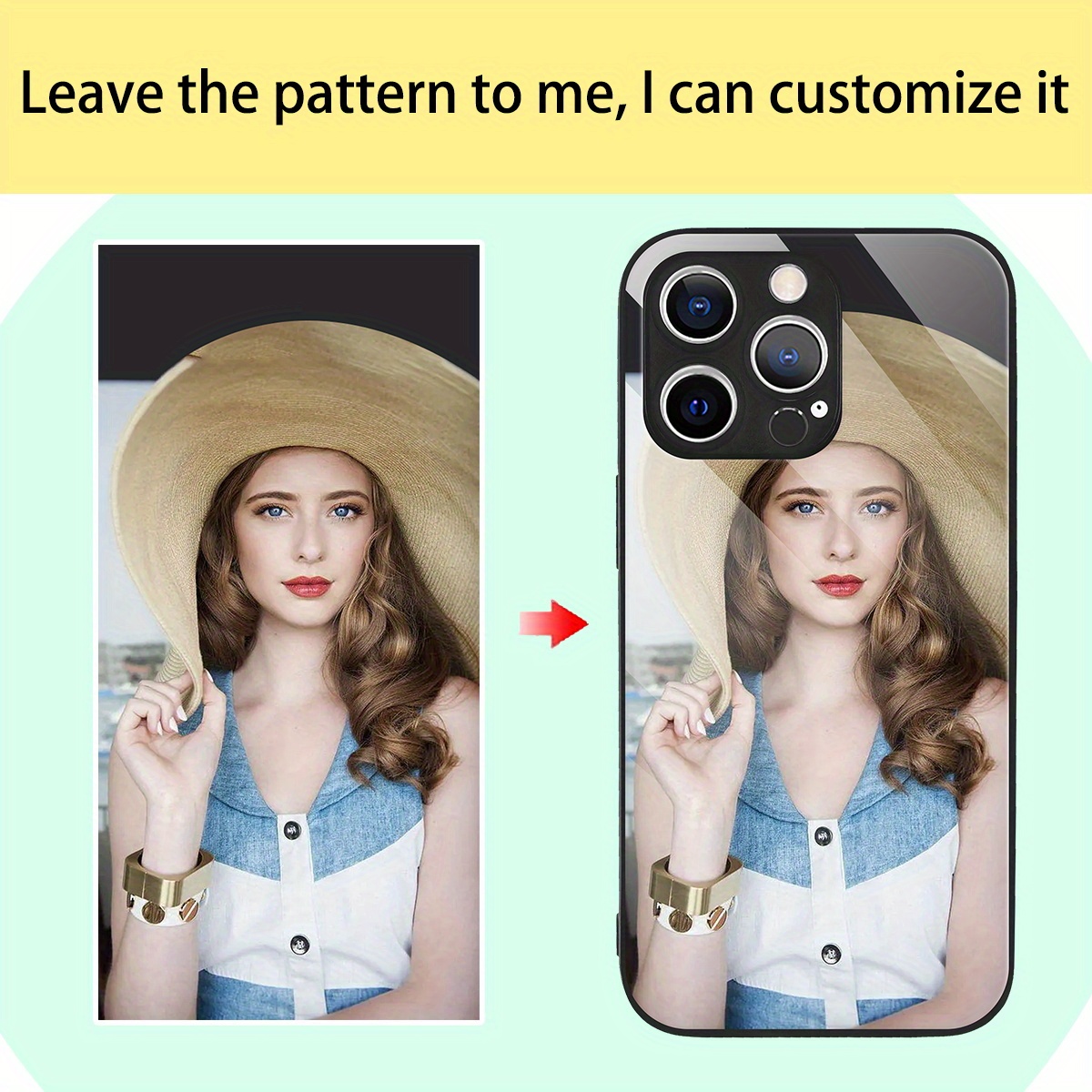 Custom Photo Mirror Glass Case - Phone Cases Diy reseña y precio