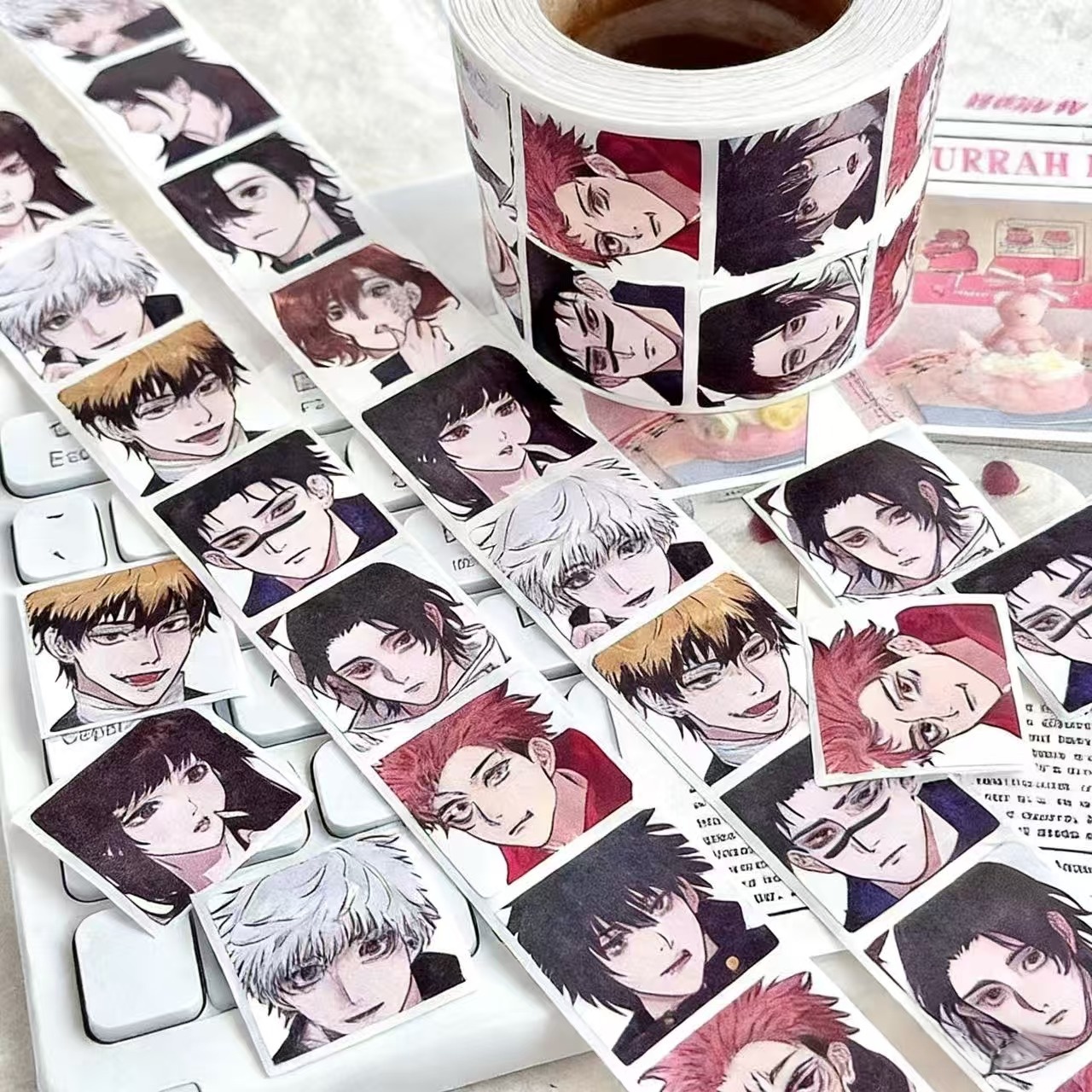500pcs/roll Jujutsu Kaisen Gra - Phone Cases Jujutsu Kaisen reseña y precio