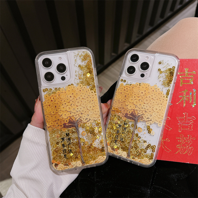 Gold Icons Quicksand Cover 16  - Phone Cases Ysl reseña y precio