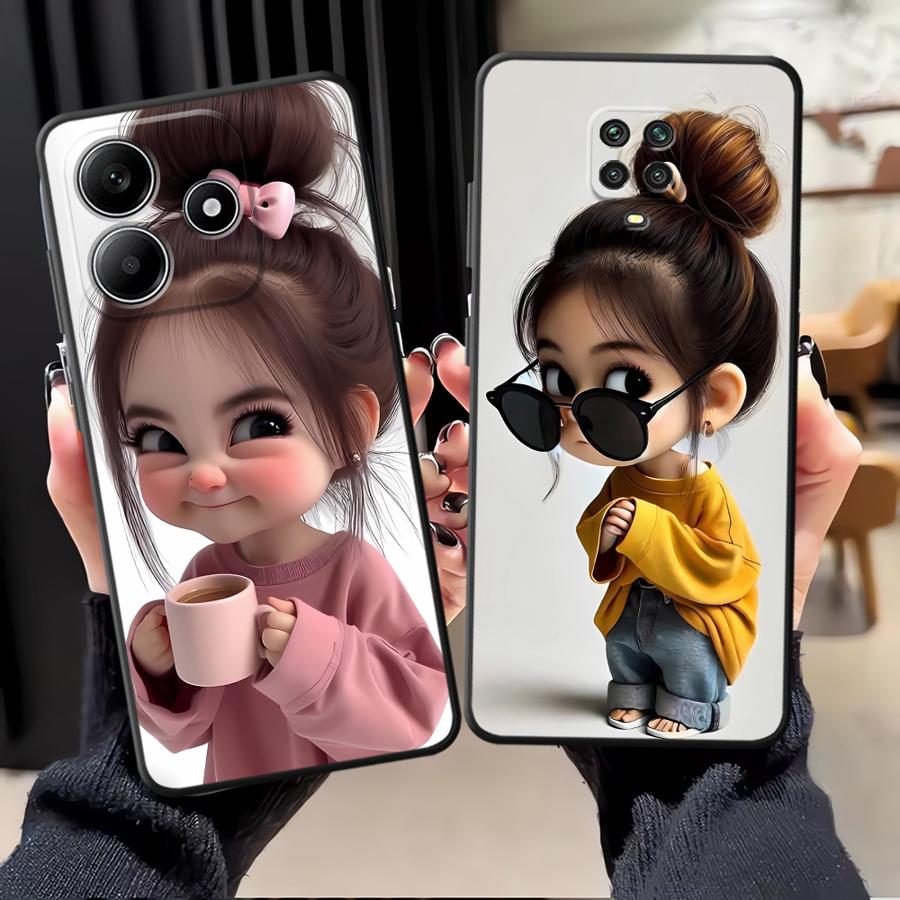 Cartoon Girl Pattern Funda Pho - Phone Cases For Girls reseña y precio