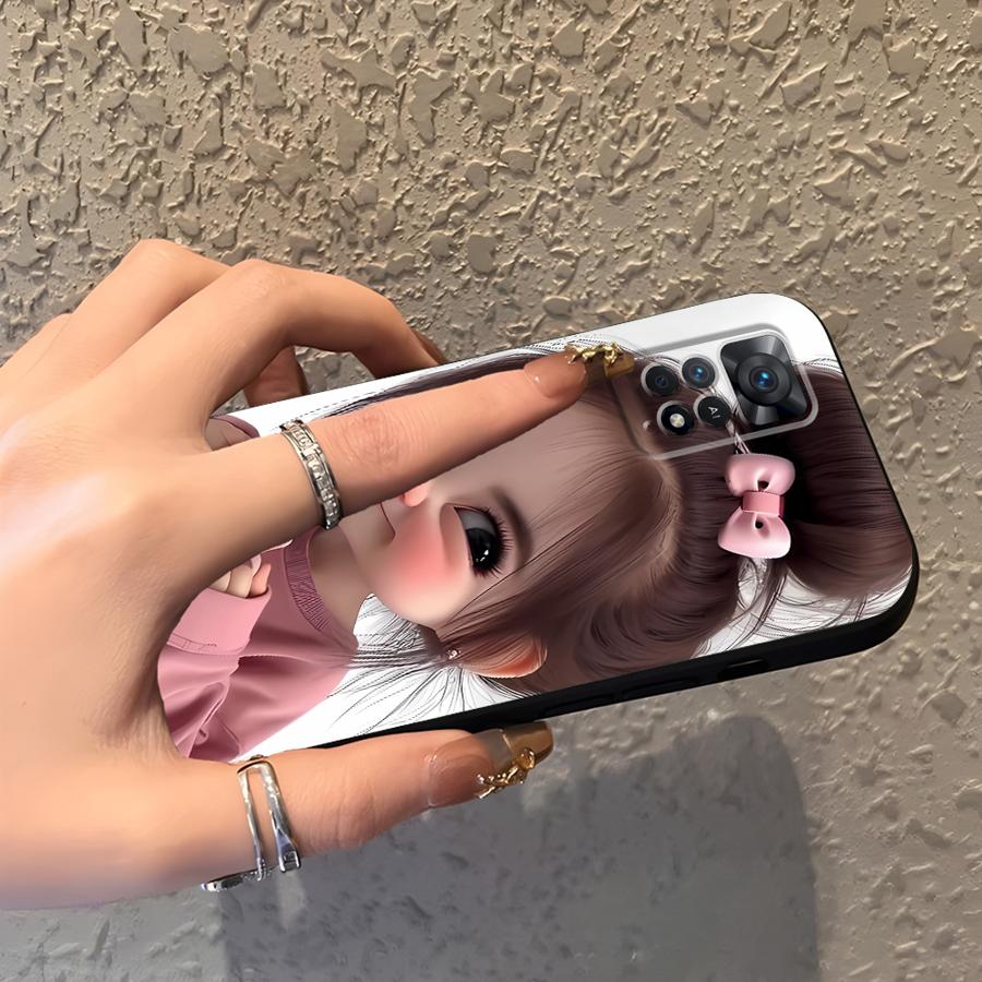 Cartoon Girl Pattern Funda Pho - Phone Cases For Girls reseña y precio