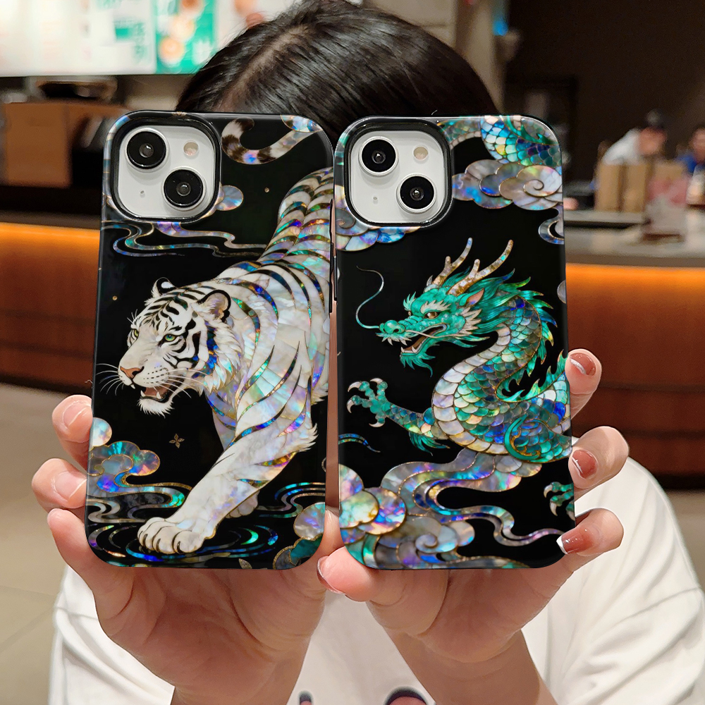 Stylish Tiger Dragon Marble Te - Phone Cases For Iphone 16 reseña y precio