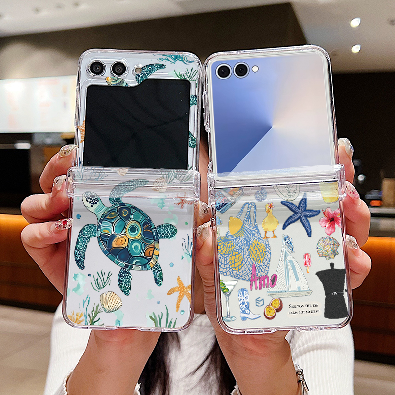 Shark Turtle Ocean Printed Pho - Phone Cases Z Flip 7 reseña y precio