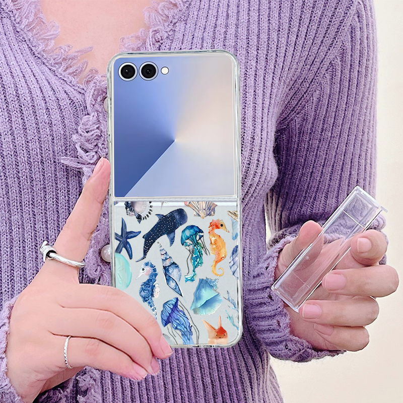 Shark Turtle Ocean Printed Pho - Phone Cases Z Flip 7 reseña y precio